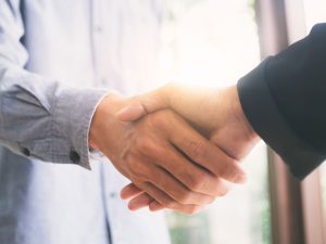 image of businessman handshake.