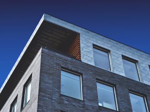 image of commercial building and the sky